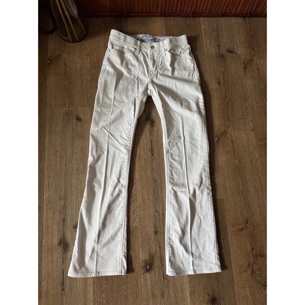 Levis White Denim 525 Perfect Waist Bootcut Jeans Womens‎ Size 6M